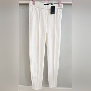 SEVENTY SERGIO TEGON Luxury Italian White Skinny Pull-On Pants, NWT Size 6